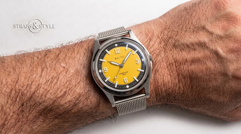 Baltic watch on a Straps&Style mesh bracelet, view 4
