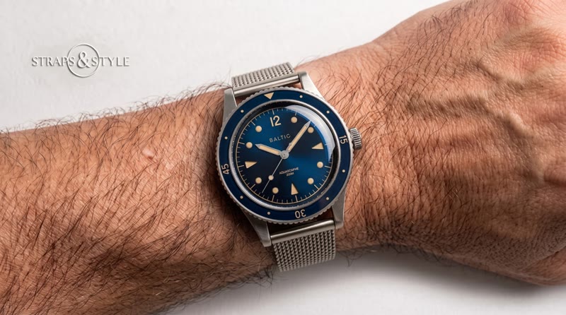Baltic watch on a Straps&Style mesh bracelet, view 2