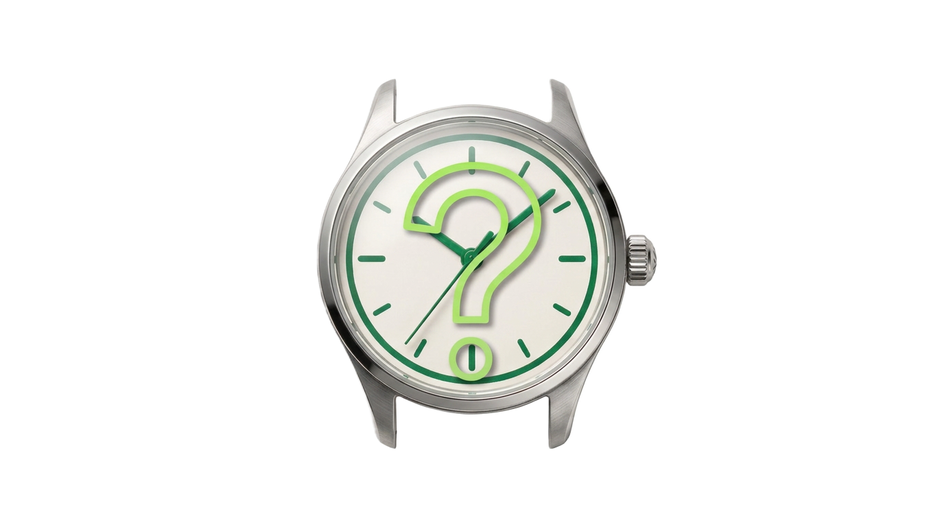 Watch and question mark sizing guide